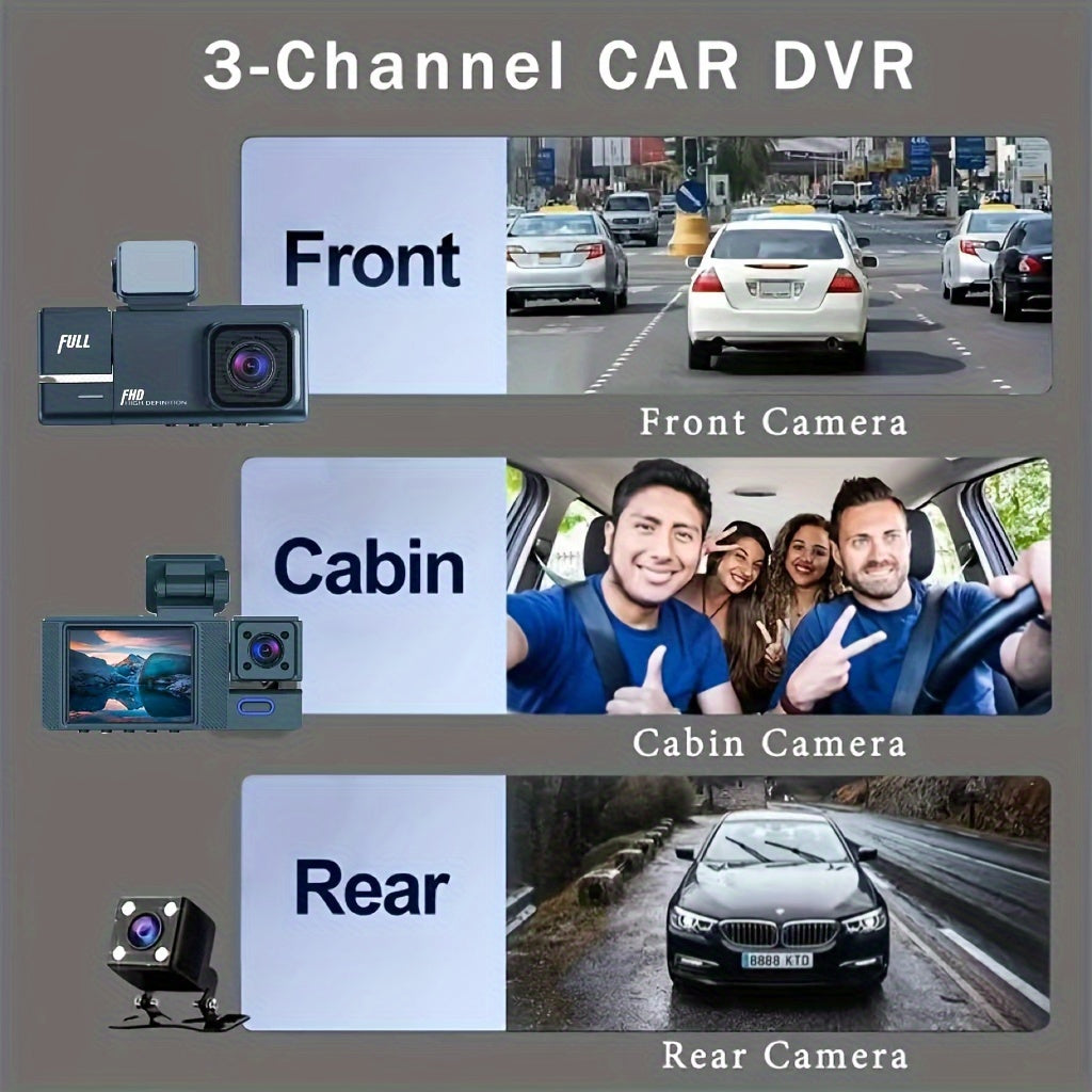 1080p Dash Cam Front And Rear With G-Sensor