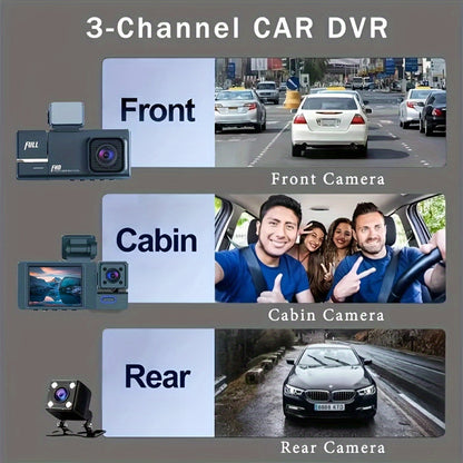 1080p Dash Cam Front And Rear With G-Sensor