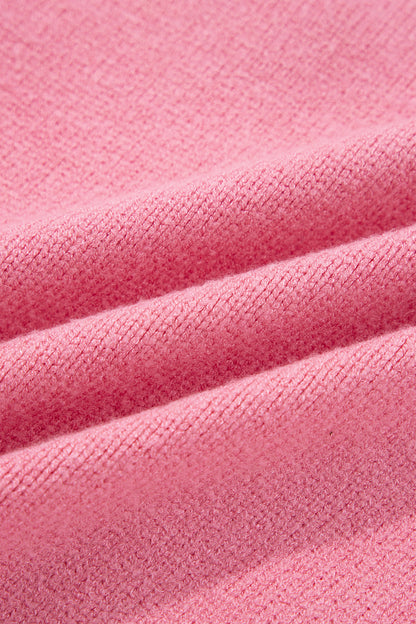 Peach Blossom Embroidered Western Sweater