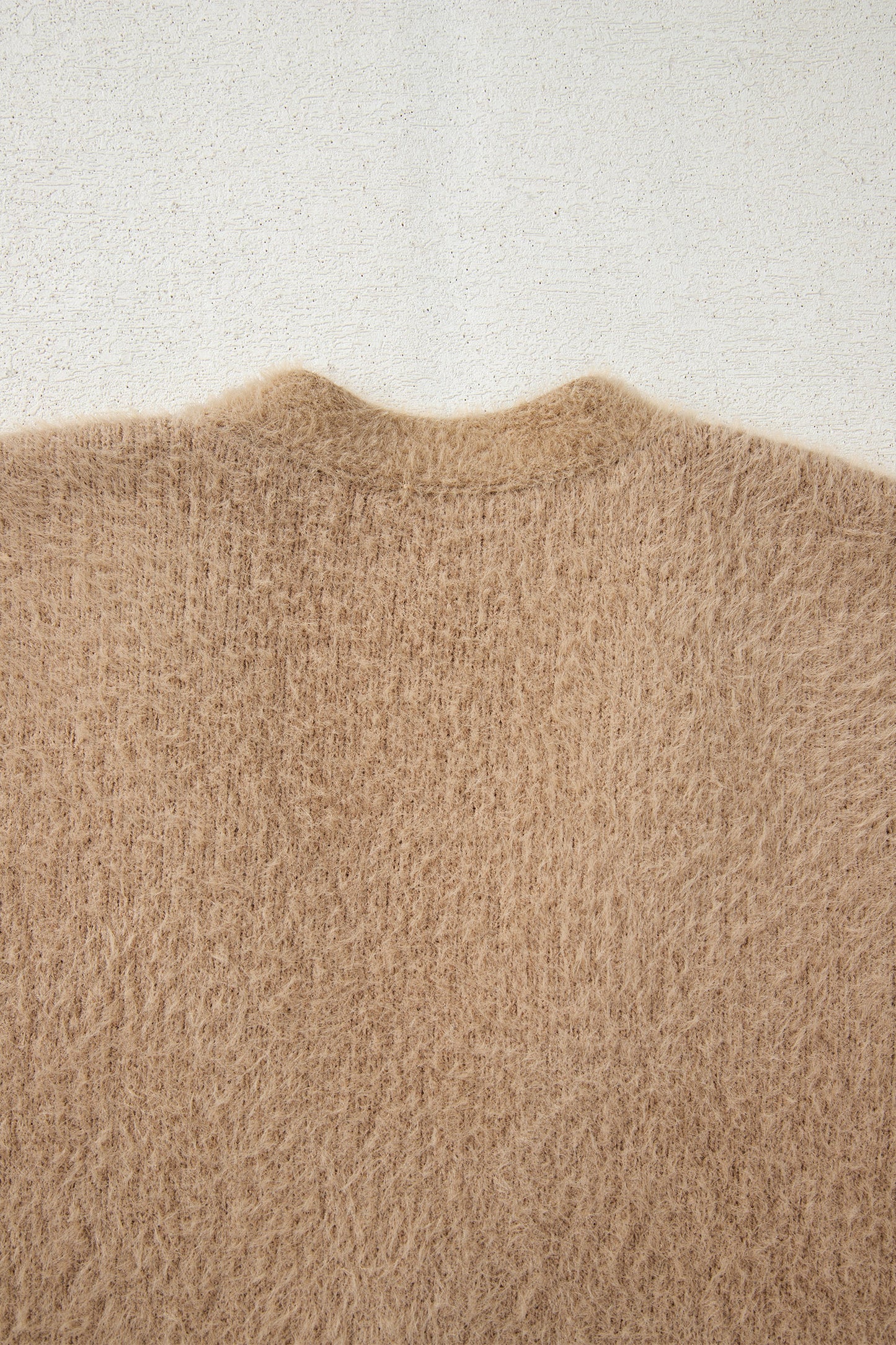 Dear-Lover Smoke Gray Fuzzy Cardigan For Cozy Style