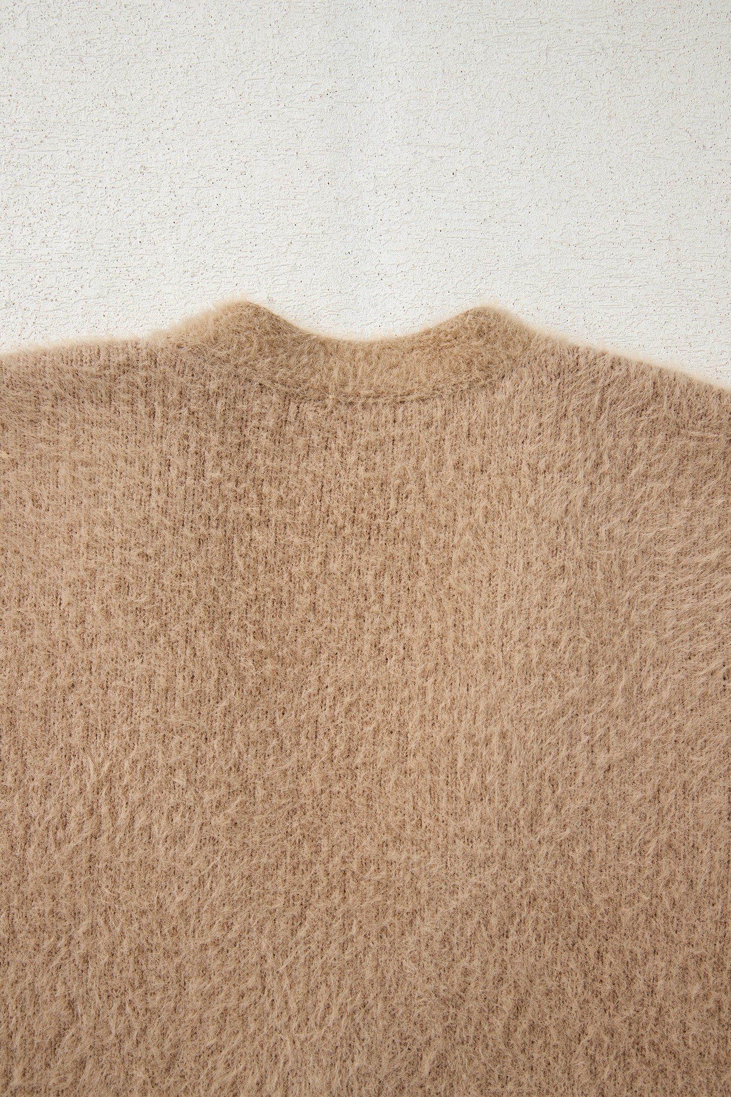 Dear-Lover Smoke Gray Fuzzy Cardigan For Cozy Style