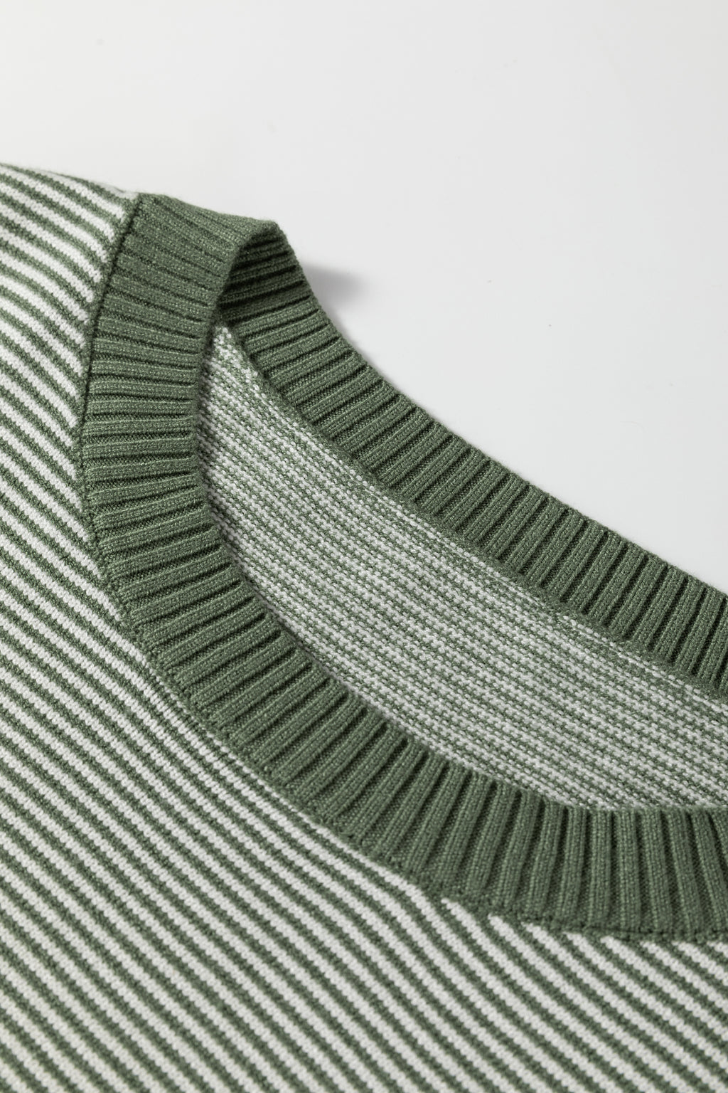 Green Stripe Oversized Sweater