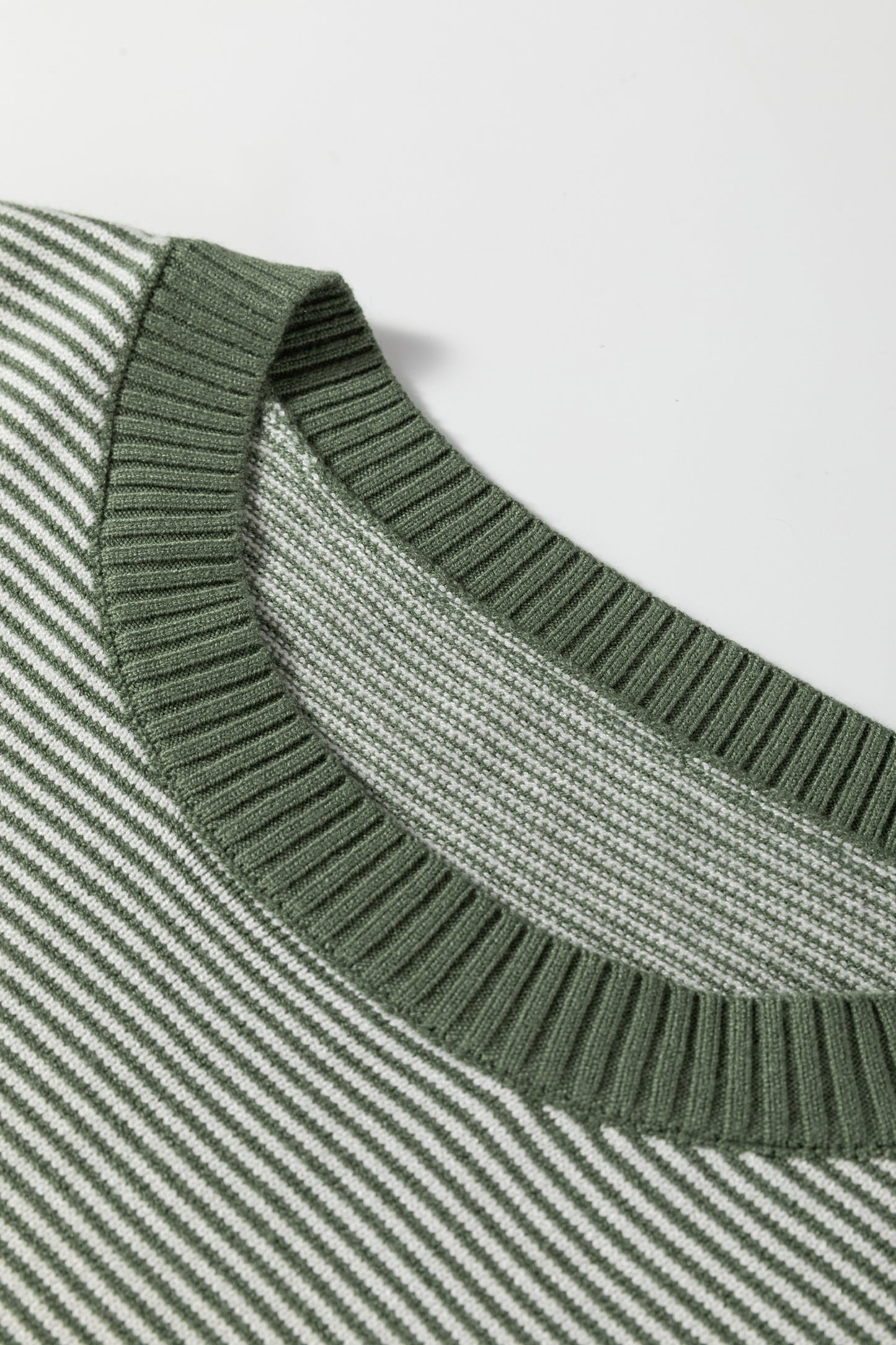 Green Stripe Oversized Sweater