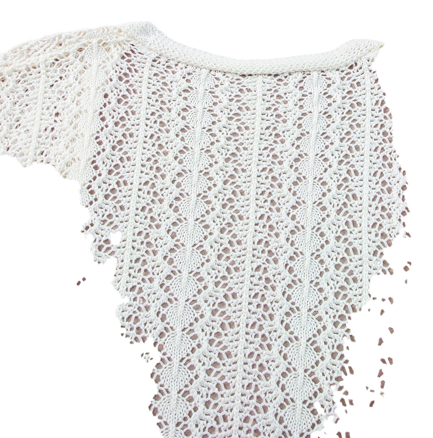 White Knit Hollow Out Cardigan For Trendy Style