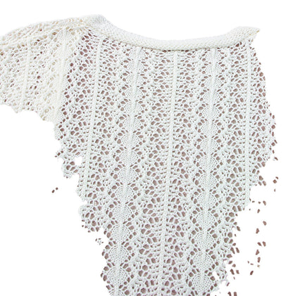 White Knit Hollow Out Cardigan For Trendy Style