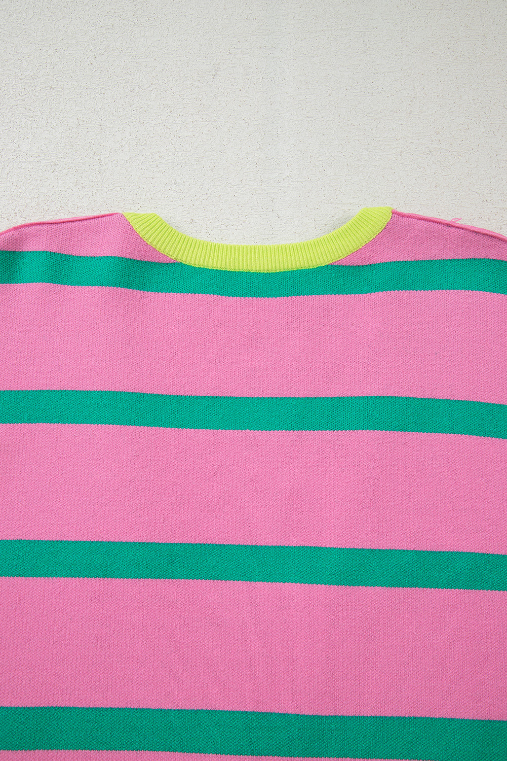 Pink Stripe Colorblock Cardigan For Trendy Style