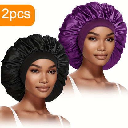 Extra Large Satin Bonnet For Women 2 Pack