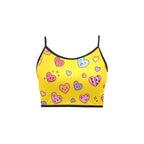 Yellow Hearts Women'S Spaghetti Strap Crop Top