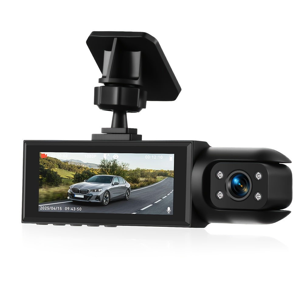 Dual Dash Cam With Night Vision 1080p