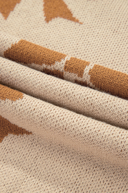 Yellow Ribbon Bow Print Sweater