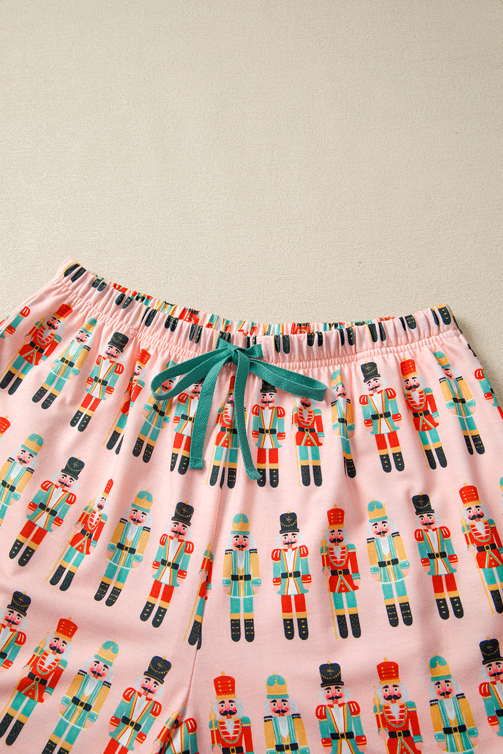 Pink Nutcracker Pajama Set For Women