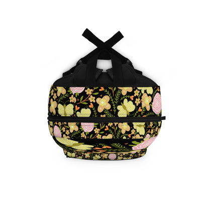 Green Butterfly Floral Backpack