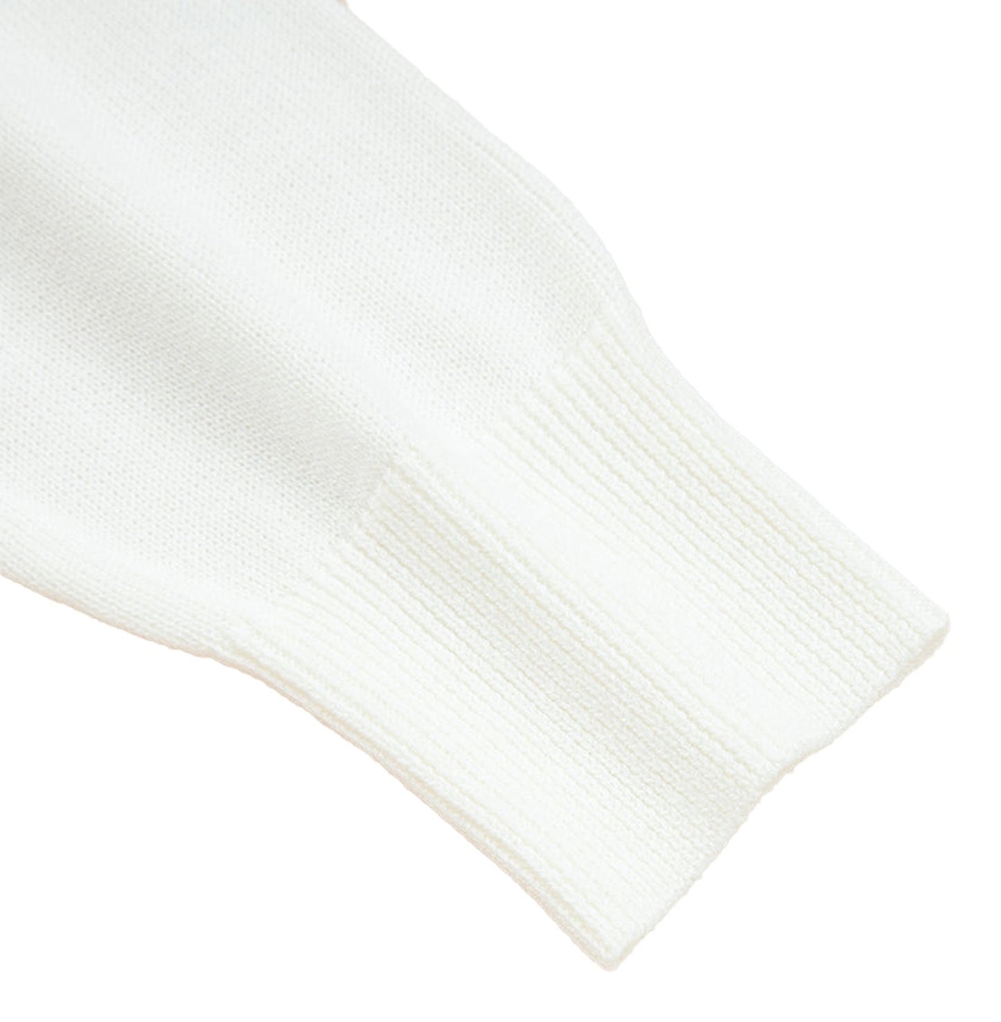 White Game Day Sequin Sweater