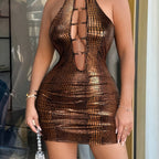 Bodycon Mini Dress With Cutout Detail