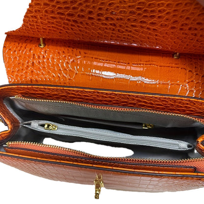 Luxury Womens Crocodile Pattern Bag
