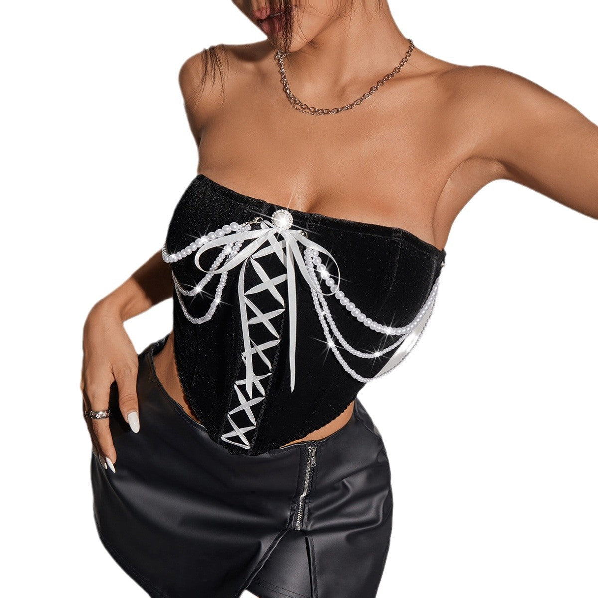 Strapless Corset Top for Chic Style