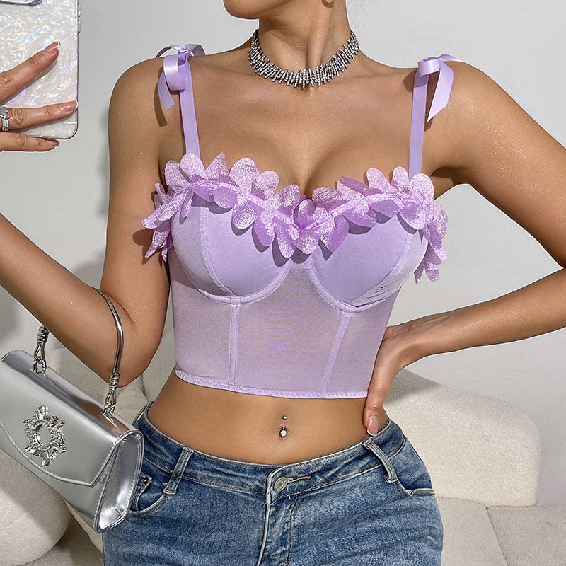 Floral Strapless Top for Trendy Style