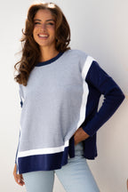 Green Stripe Oversized Sweater