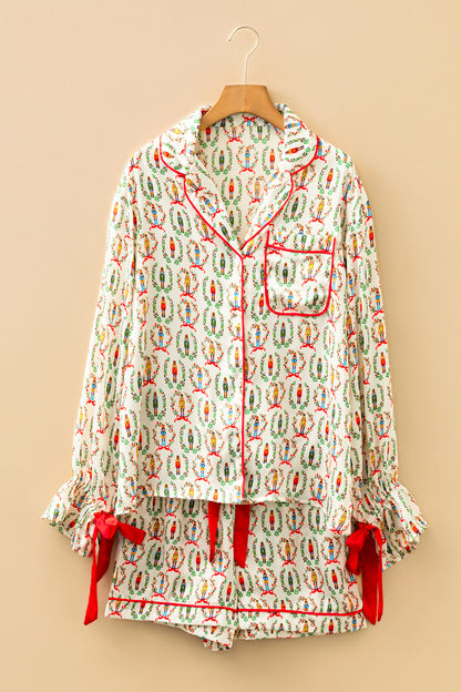 Pink Nutcracker Pajama Set For Cozy Nights