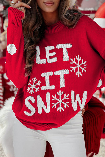 Let It Snow Christmas Sweater For Festive Style
