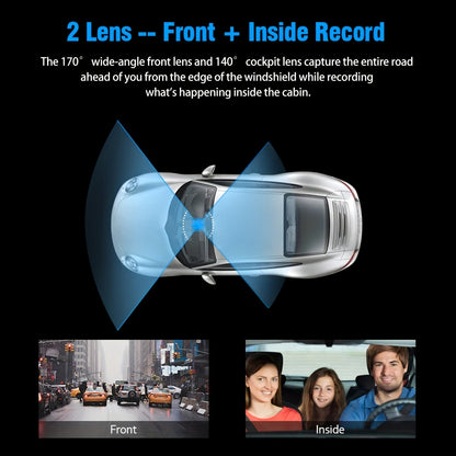 Dual Lens Dash Cam For Car Full Hd 1080p