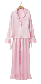 Pink Satin Lounge Set For Ultimate Comfort