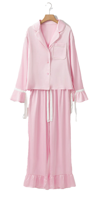 Pink Satin Lounge Set For Ultimate Comfort