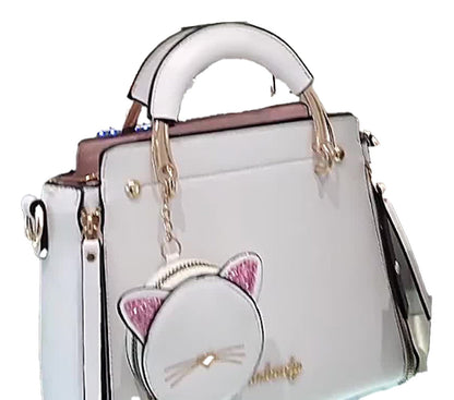 Cat Pendant Crossbody Bag For Stylish Flair