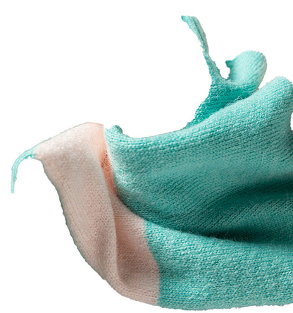 Iceland Blue Colorblock Cardigan For Women