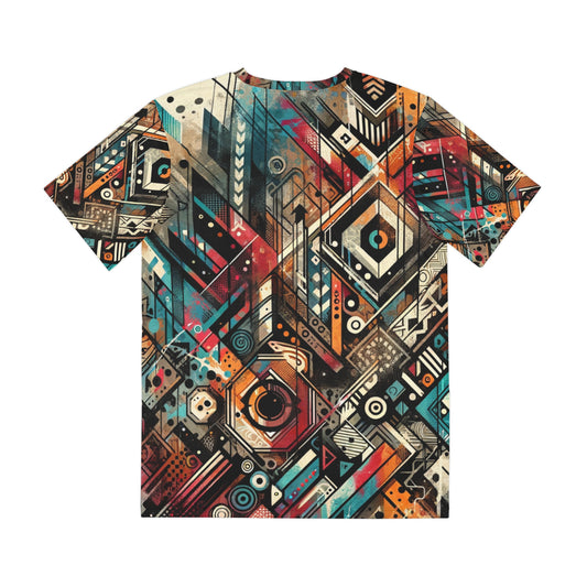 Vibrant Abstract Street Art Mens T-Shirt Top Urban Fashion Statement Tee