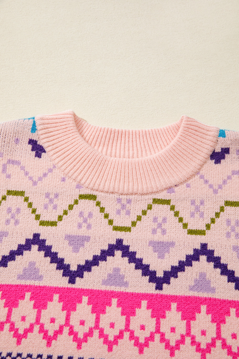Multicolour Ethnic Christmas Sweater