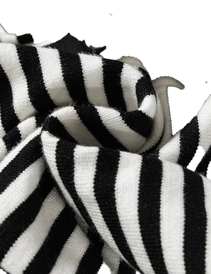 Black Stripe Long Sleeve Cardigan