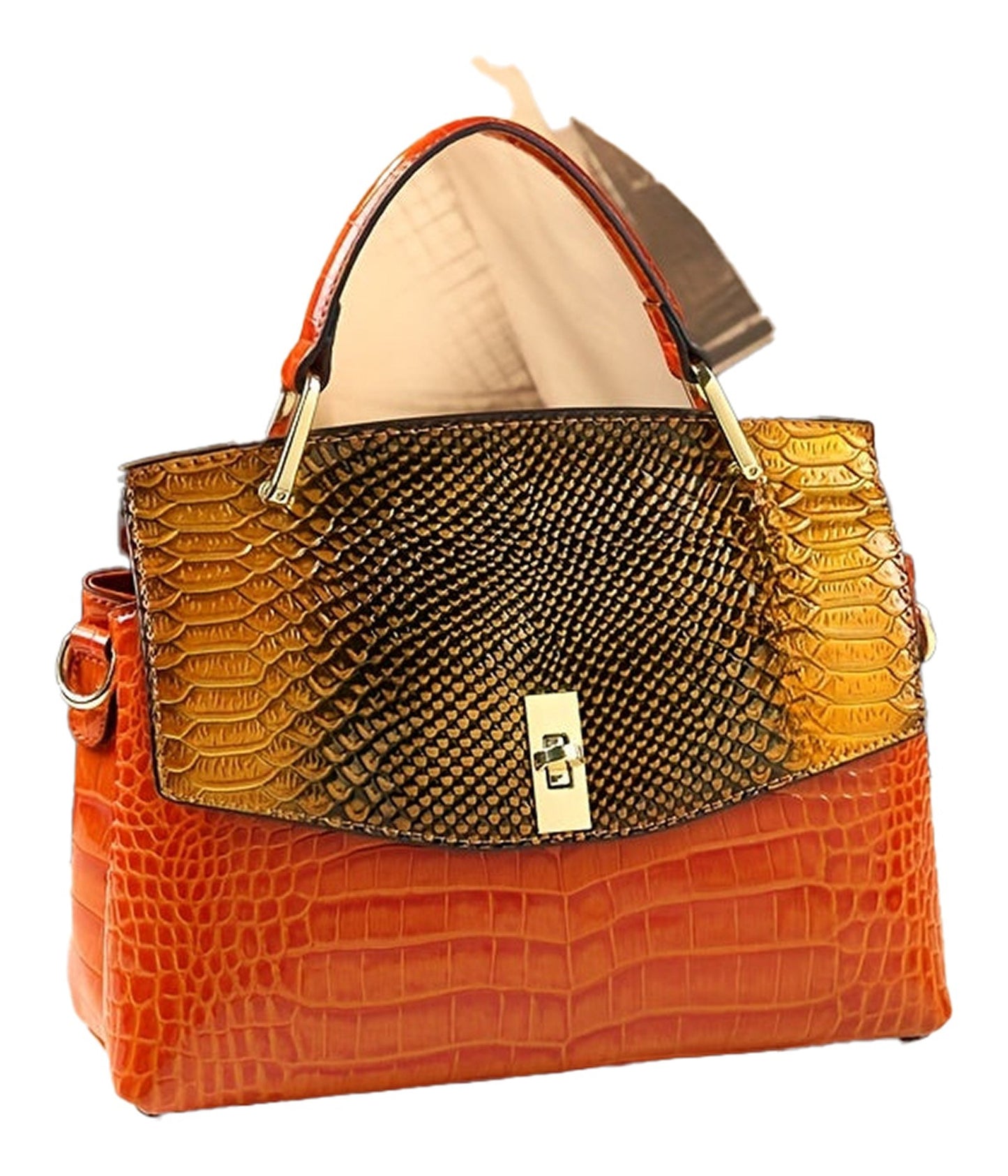 Luxury Womens Crocodile Pattern Bag