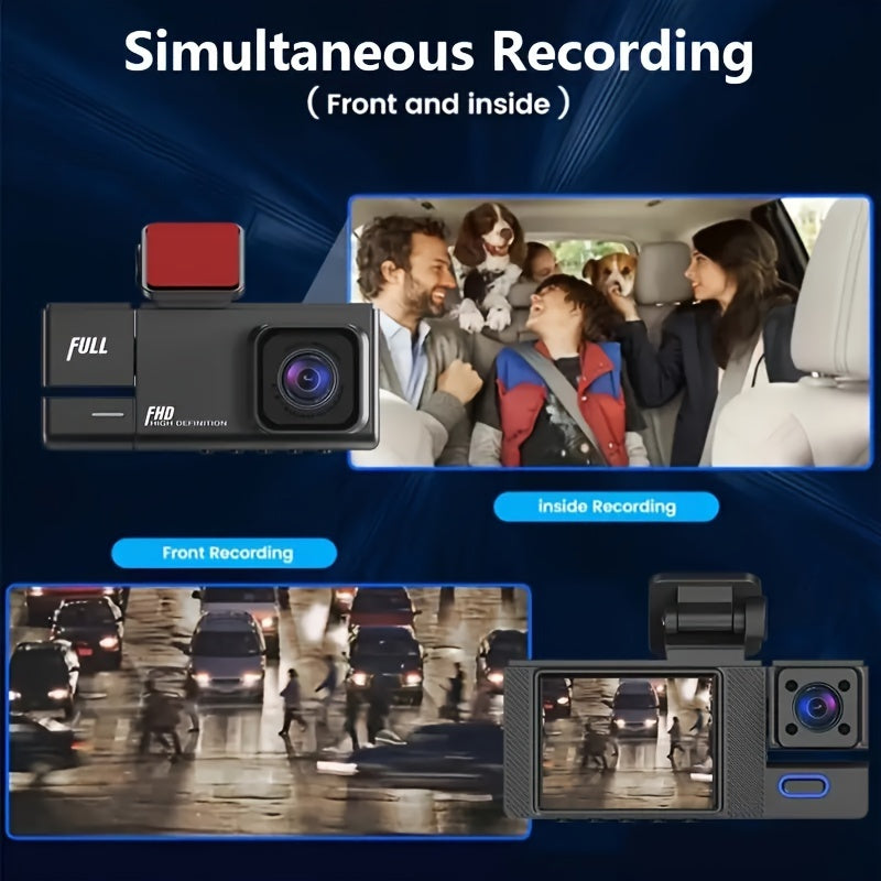 1080p Dash Cam Front And Rear With G-Sensor