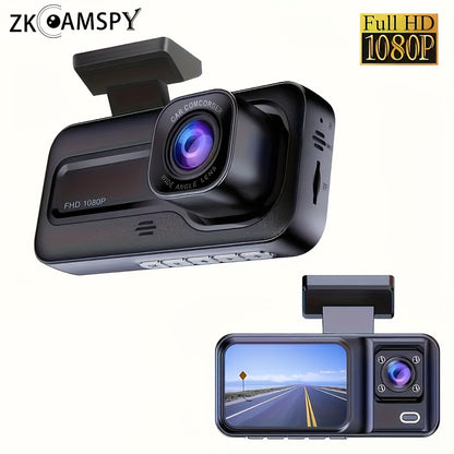 Dual Lens Dash Cam For Car Full Hd 1080p