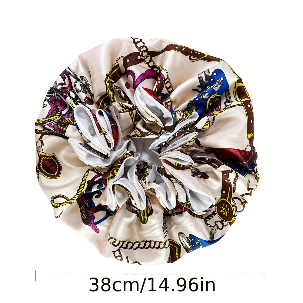 Double Layer Satin Bonnet For Sleeping