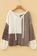 Dark Khaki Color Block Sweater