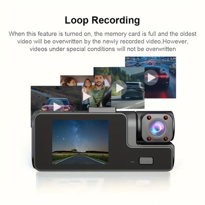 Hd 1080p Dash Cam Front And Inside