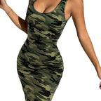 Camo Bodycon Mini Dress
