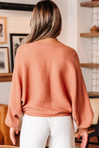 Apricot Pink Knit Cardigan For Trendy Looks