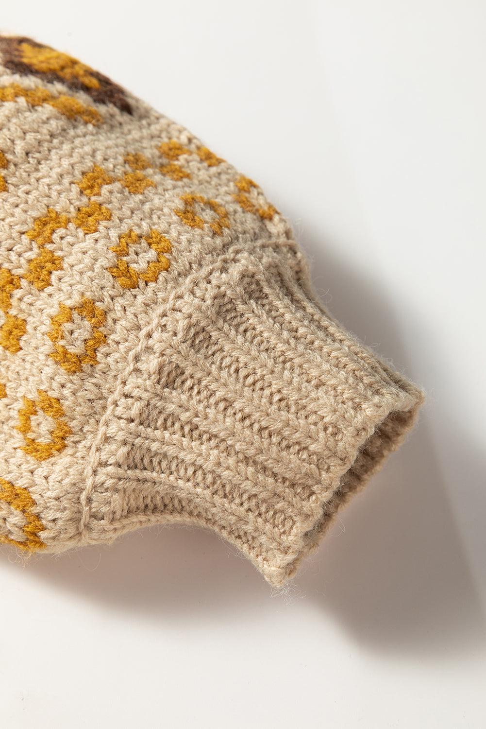 Western Pattern Cardigan Sweater