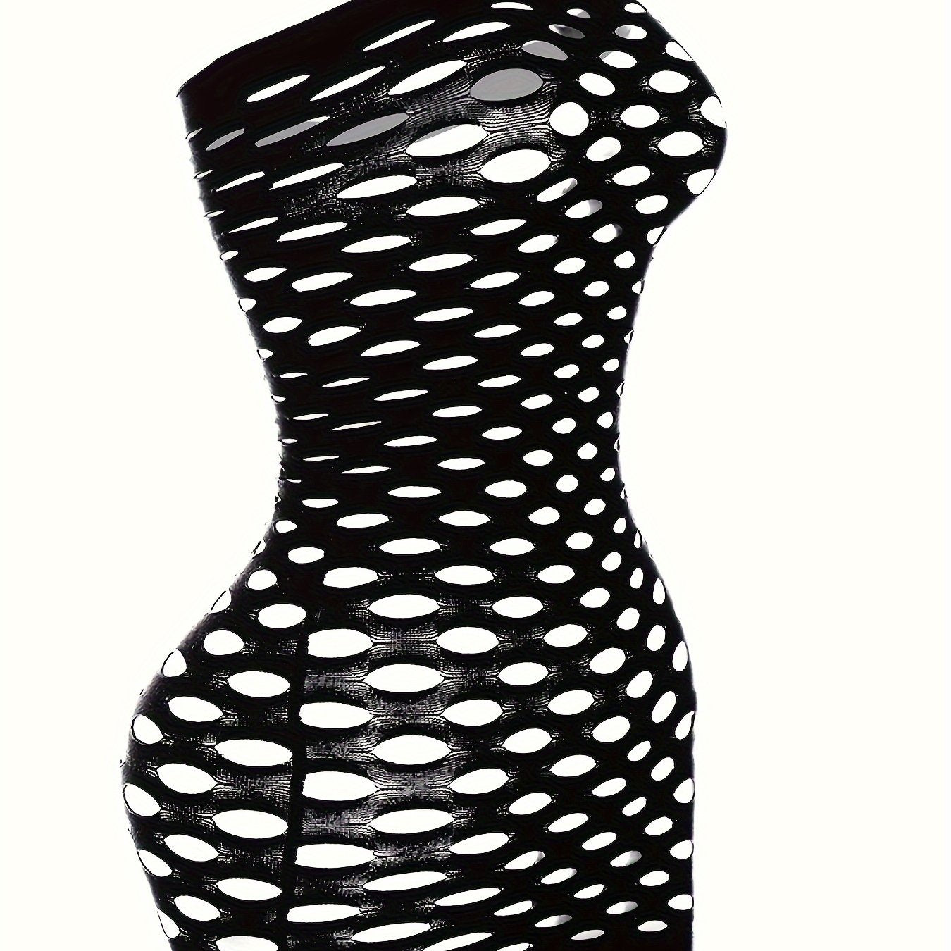 Alluring Ripped Fishnet Bodycon Dress - Ultra-Sexy Women's Lingerie Bodystocking