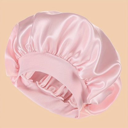 Unscented Silk Satin Sleep Cap Pink