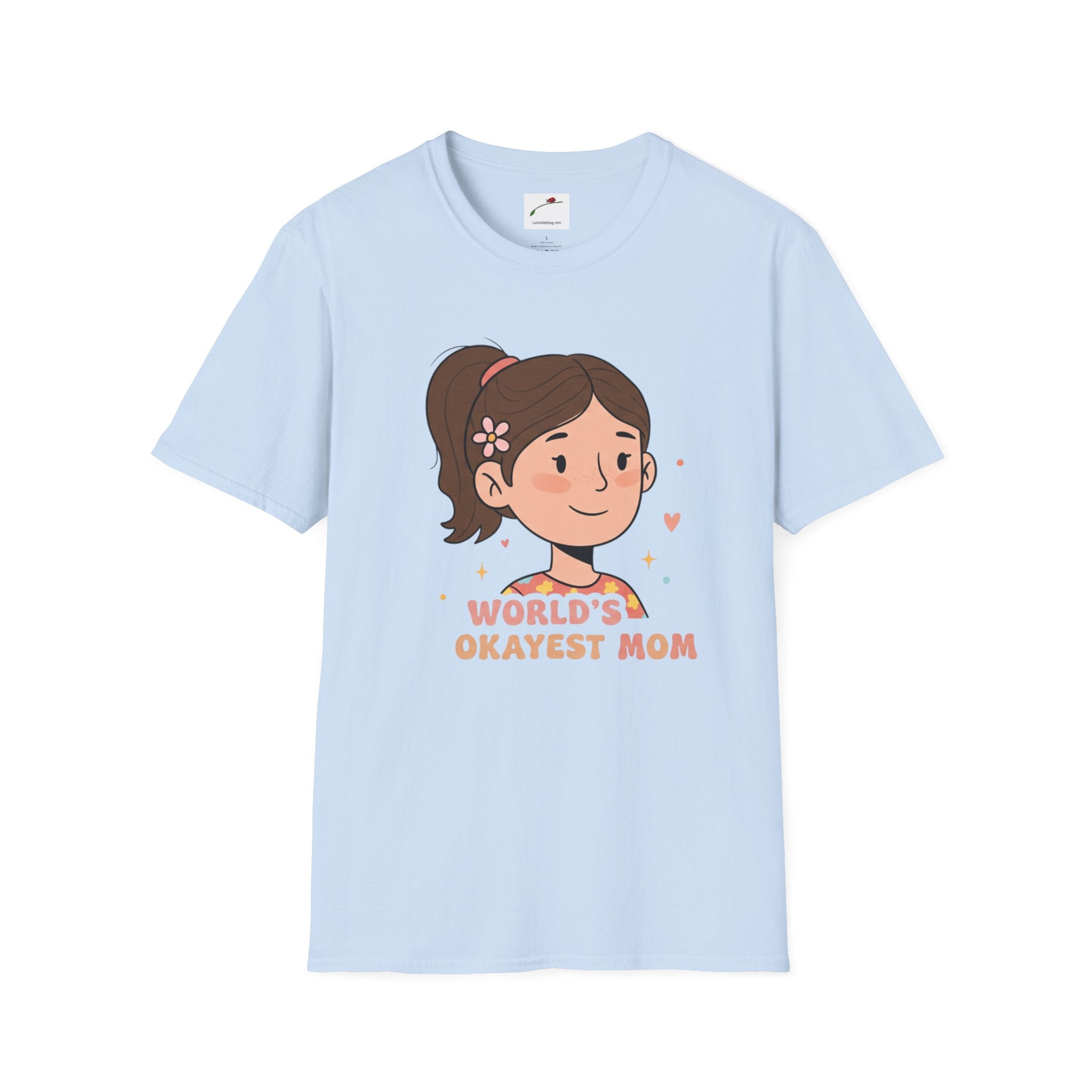 Worlds Okayest Mom Softstyle T-Shirt