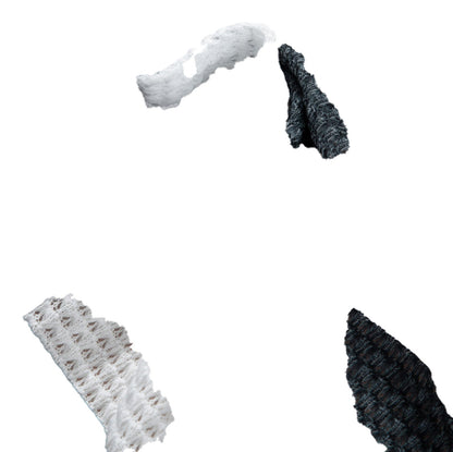 Black Checkered Waffle Knit Cardigan