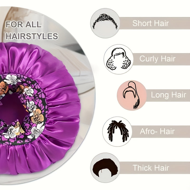 Satin Sleep Caps For Women Fashionable Set