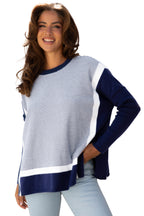 Green Stripe Oversized Sweater