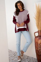 Green Stripe Oversized Sweater