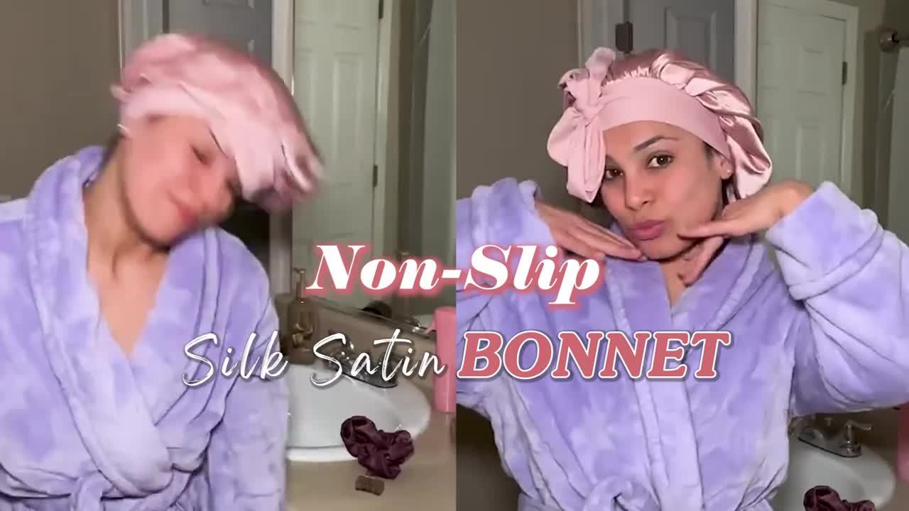 Adjustable Satin Bonnet For Women