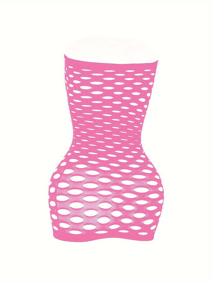 Alluring Ripped Fishnet Bodycon Dress - Ultra-Sexy Women's Lingerie